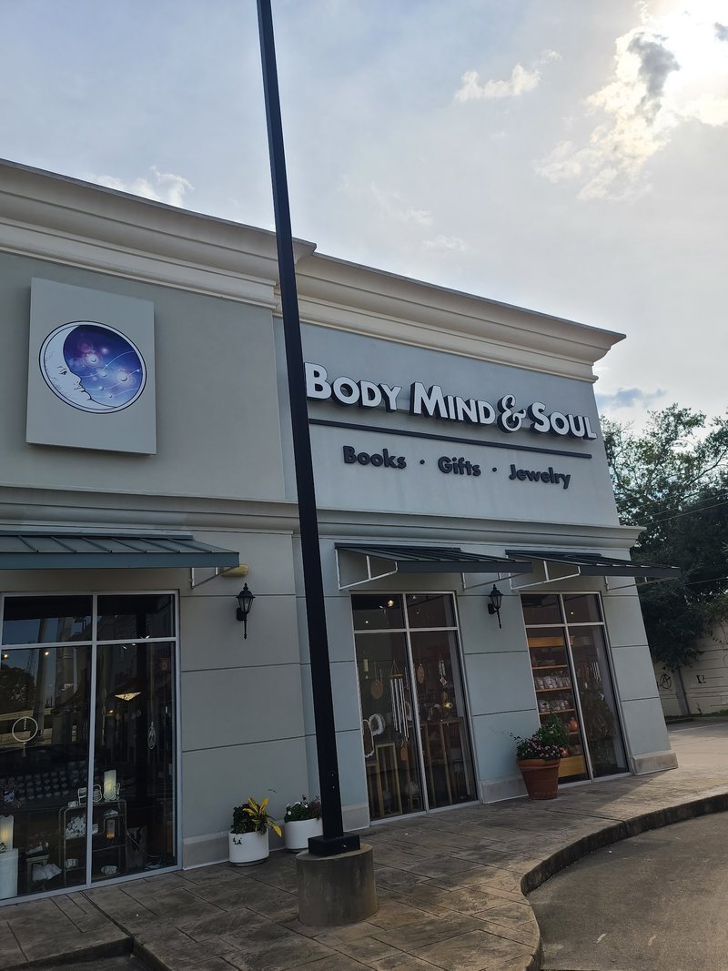 Body Mind & Soul Metaphysical Store storefront in Houston Texas
