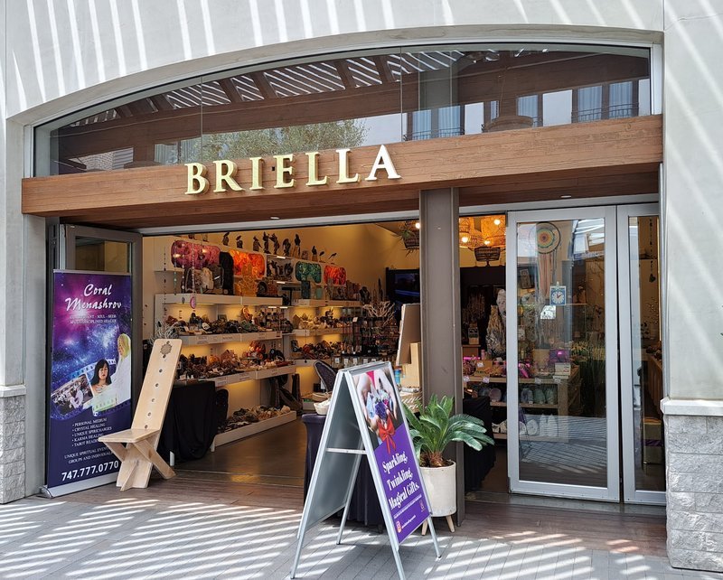 Briella Metaphysical Store storefront in Woodland Hills California