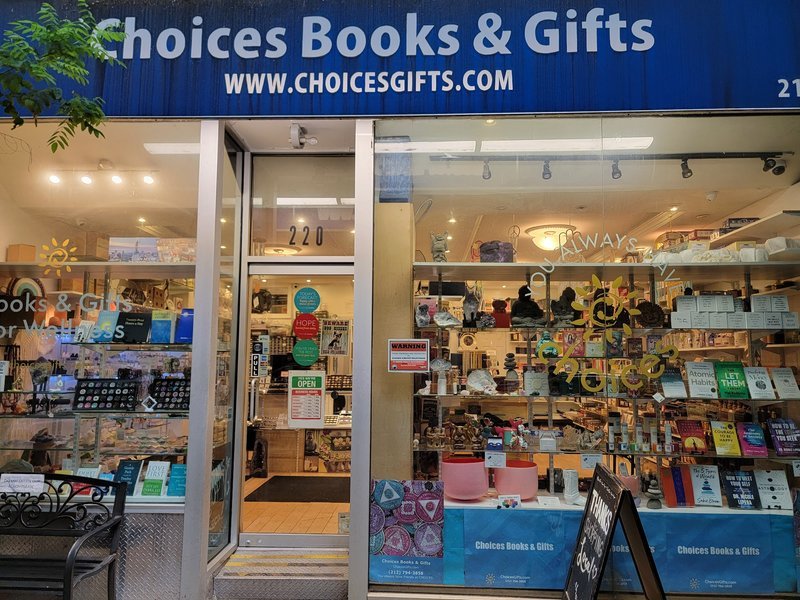 Choices Books & Gift Shop Metaphysical Store storefront in New York New York