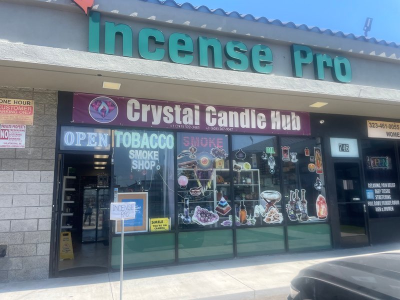 Crystal Candle Hub 3 Metaphysical Store storefront in Los Angeles California