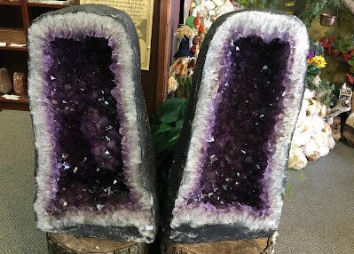 Collection of raw crystals, polished stones, and unique mineral formations