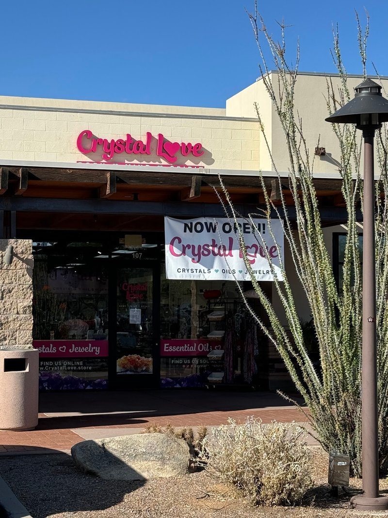 Crystal Love Store Metaphysical Store storefront in Scottsdale Arizona