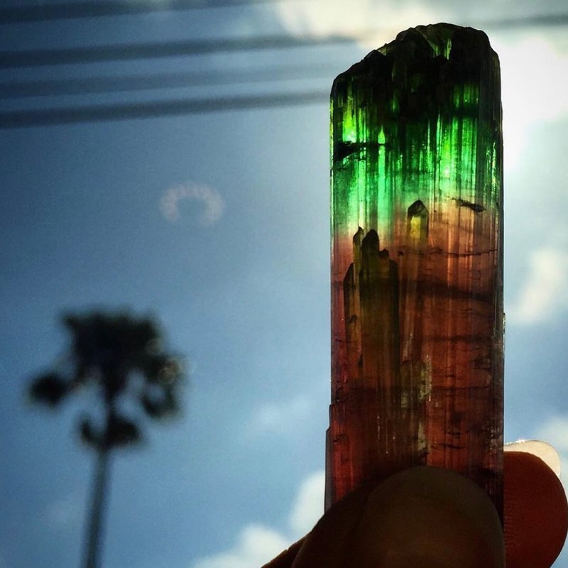 Store interior displaying crystals, minerals, and metaphysical supplies
