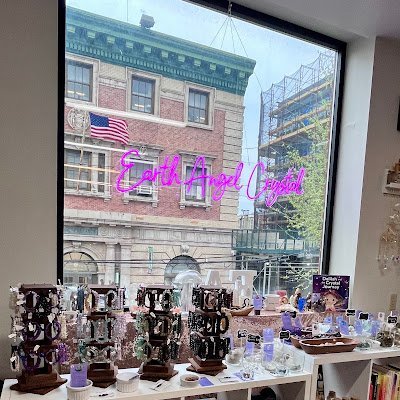 Crystal and mineral display with organized specimens and inventory