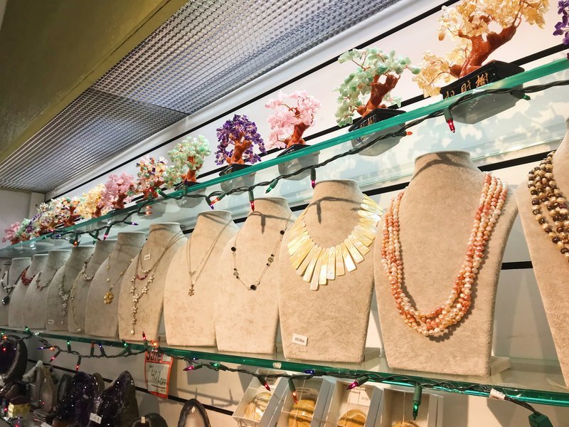 Curated selection of gemstones, crystals, and metaphysical supplies