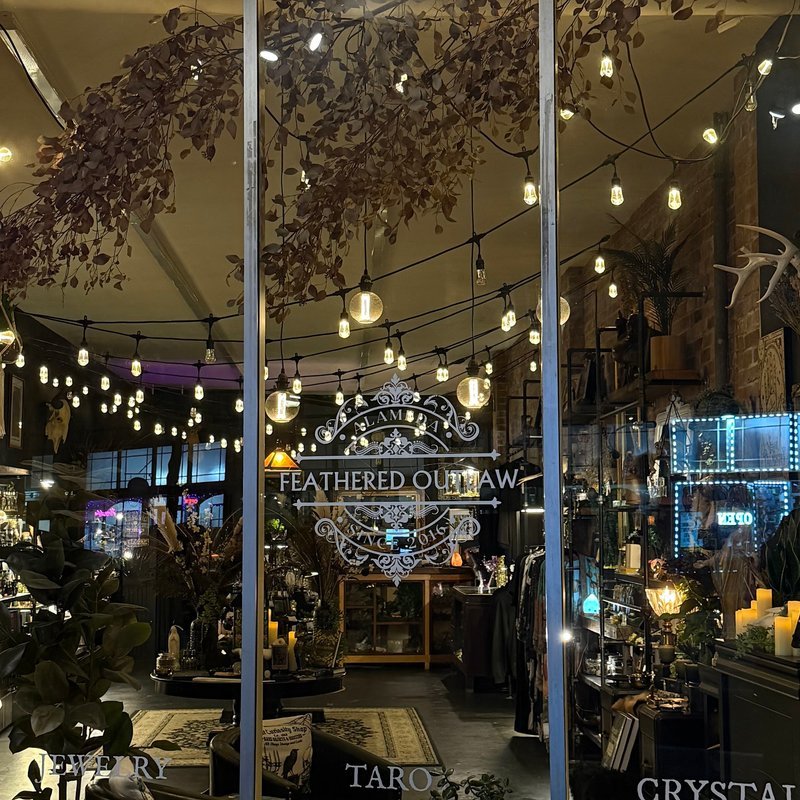 Feathered Outlaw Metaphysical Store storefront in Alameda California