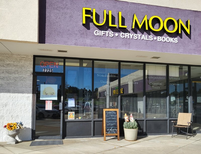 Full Moon Artisans Metaphysical Store storefront in Westminster Colorado