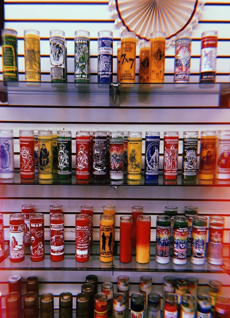 Selection of healing crystals, tumbled stones, and decorative mineral pieces