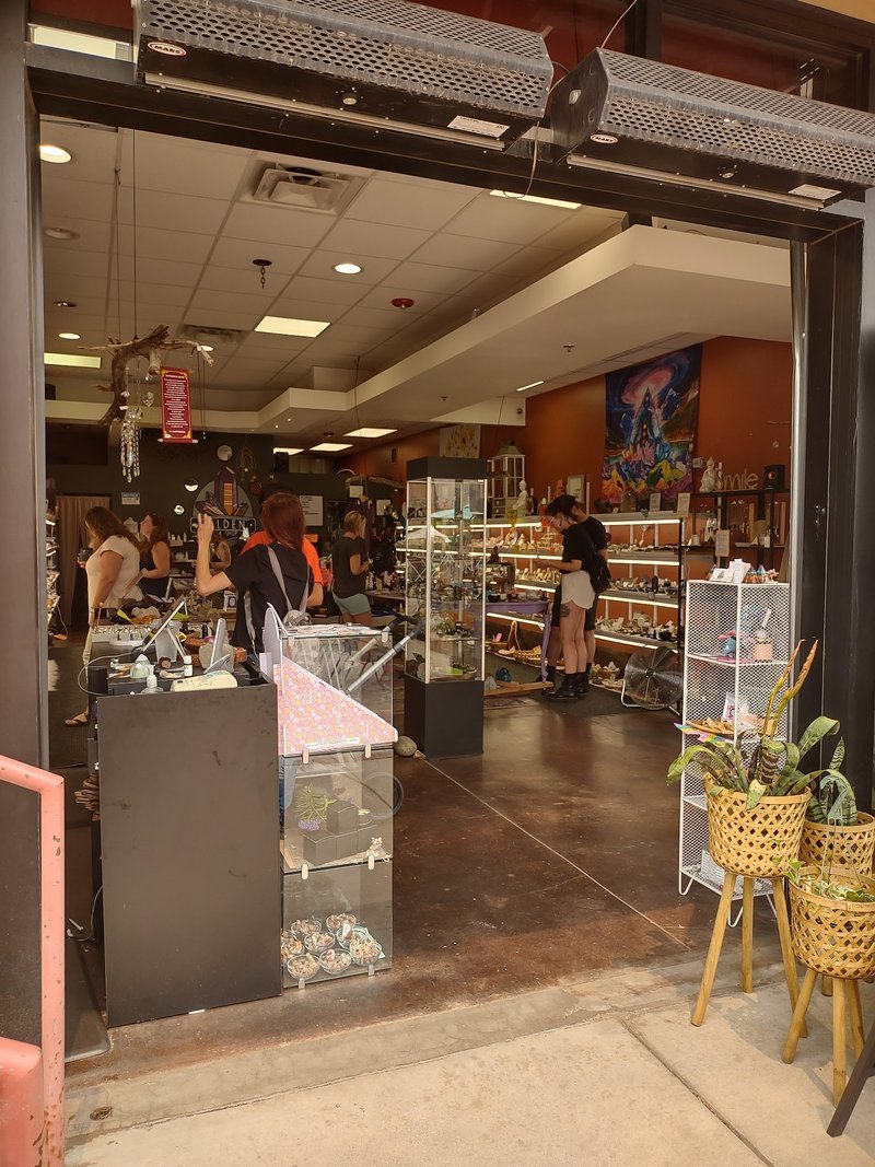 Golden Rock Shop Metaphysical Store storefront in Golden Colorado