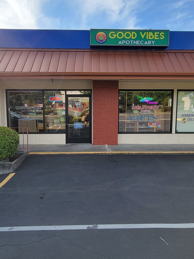 Good Vibrations Apothecary Metaphysical Store storefront in Lynnwood Washington