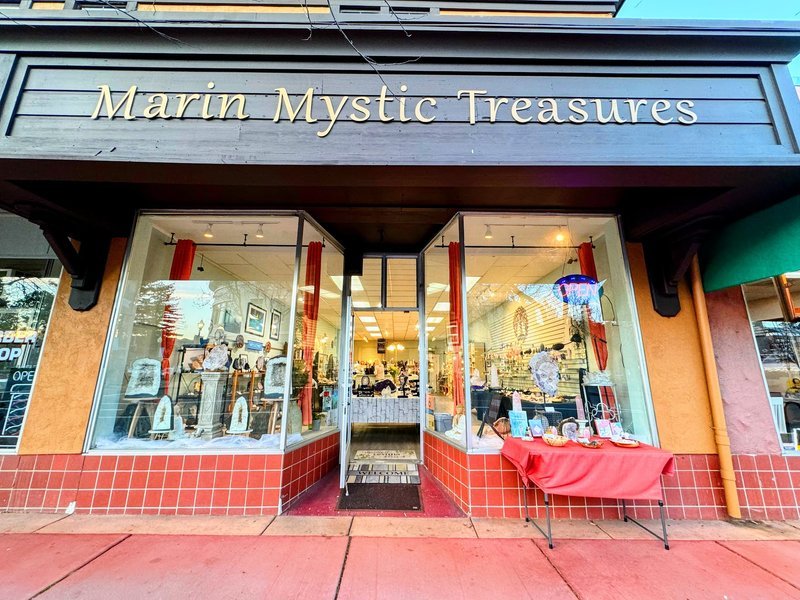 Marin Mystic Treasures Metaphysical Store storefront in Novato California