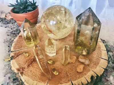 Curated selection of gemstones, crystals, and metaphysical supplies