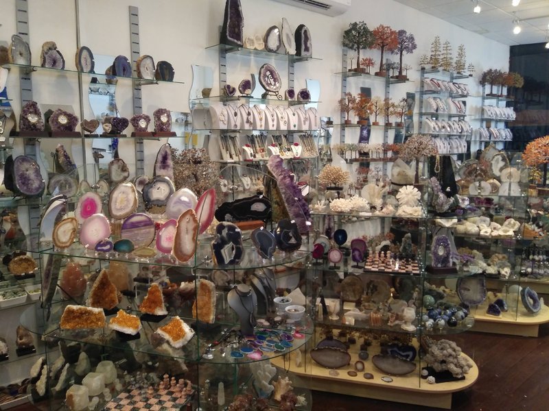 Natural Gems Rock Shop storefront in Brooklyn New York