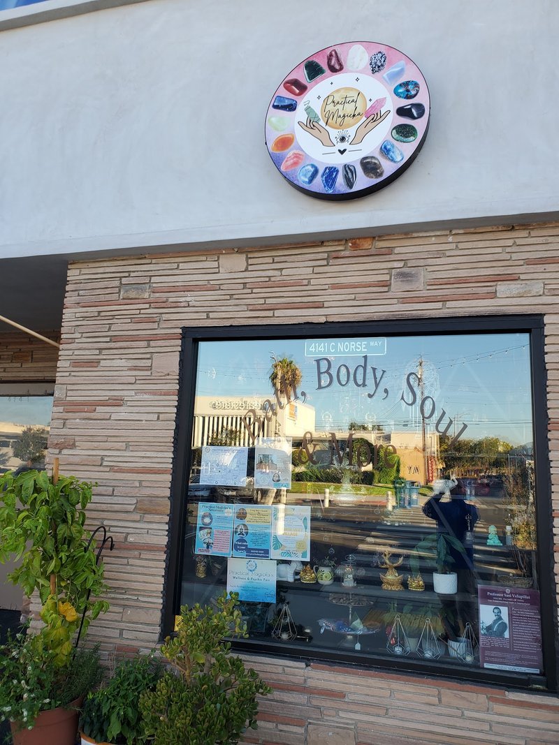 Practical Magicka Metaphysical Store storefront in Long Beach California