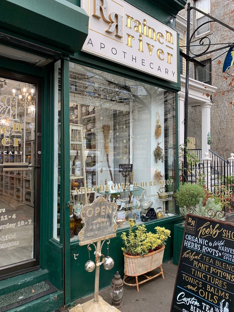 Raine n River Apothecary Metaphysical Store storefront in Jersey City New Jersey