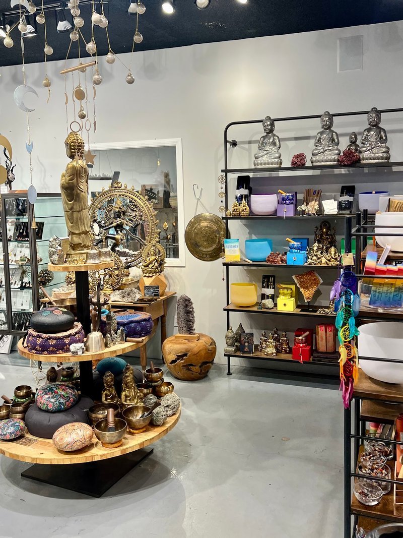 Curated selection of gemstones, crystals, and metaphysical supplies