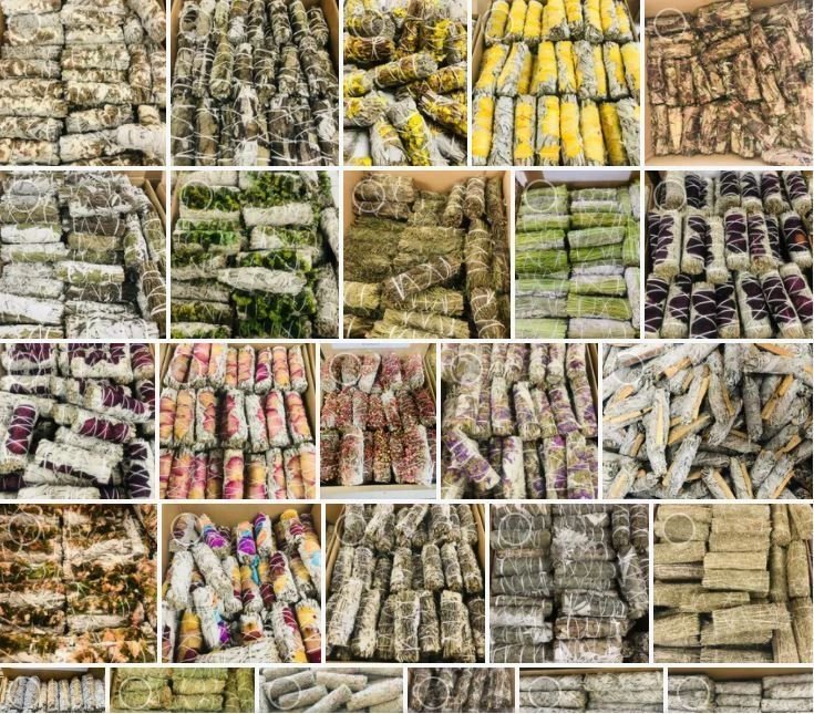 Shop interior featuring gemstones, healing crystals, and spiritual products