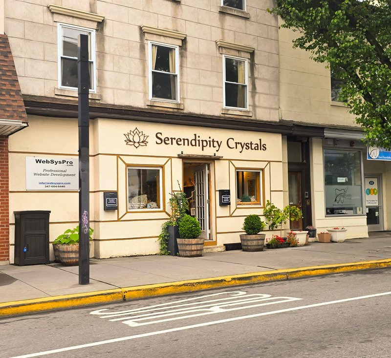 Serendipity Crystals Metaphysical Store storefront in Jersey City New Jersey