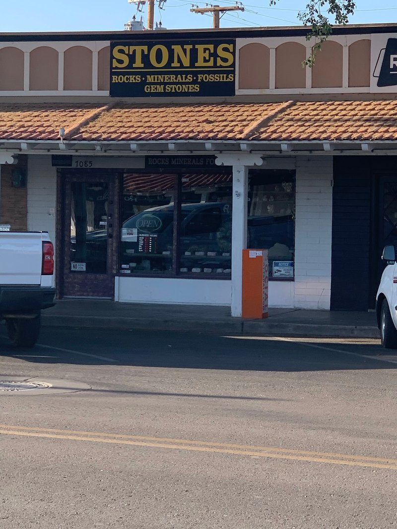 STONES. Crystals, Minerals, Gemstones & Fossil Shop Metaphysical Store storefront in Scottsdale Arizona