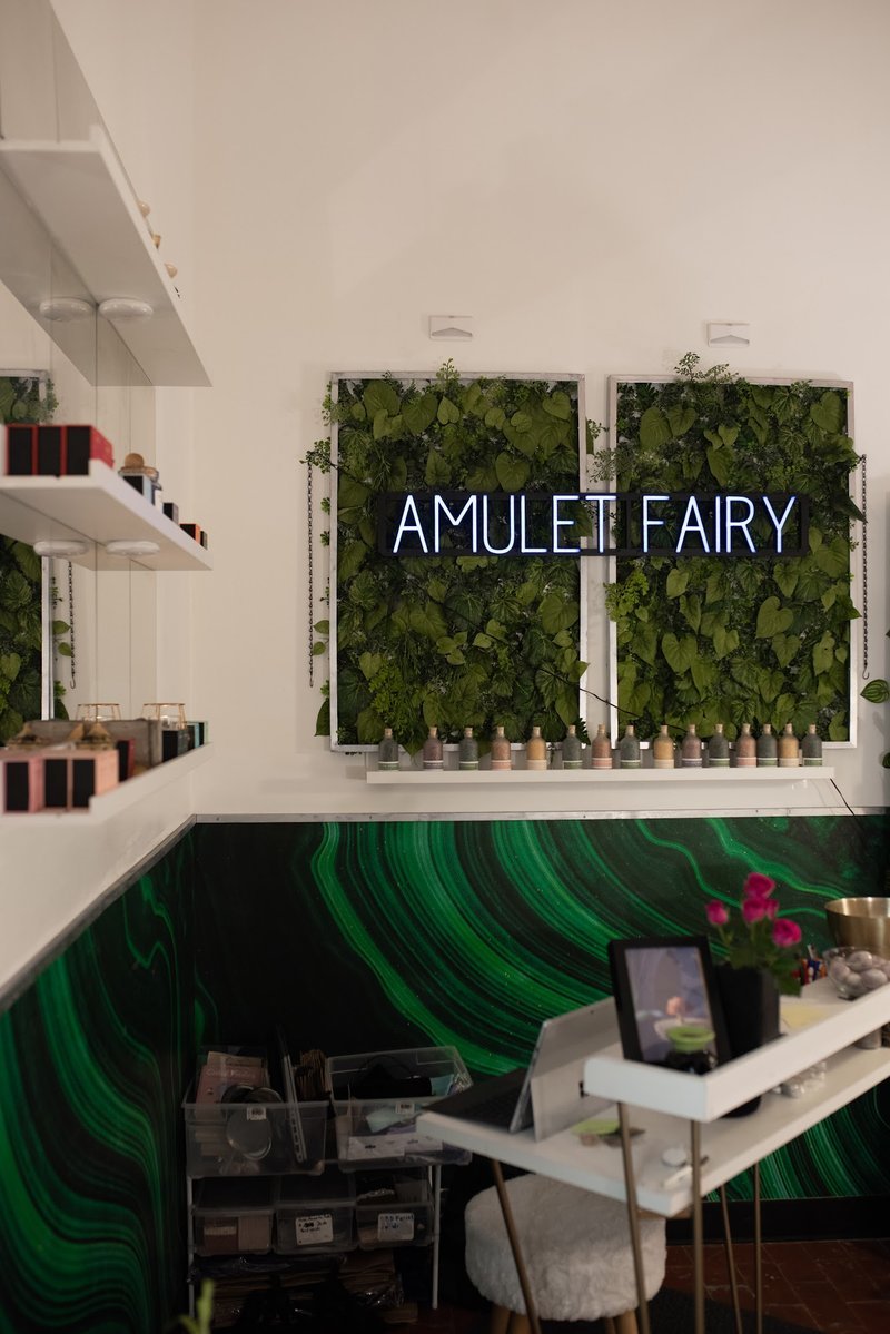 The Amulet Fairy Metaphysical Store storefront in Brooklyn New York