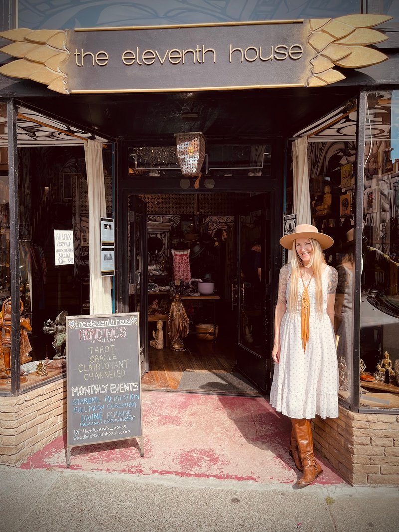 the eleventh house Metaphysical Store storefront in Fairfax California