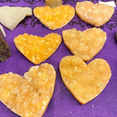 Crystal and mineral display with organized specimens and inventory