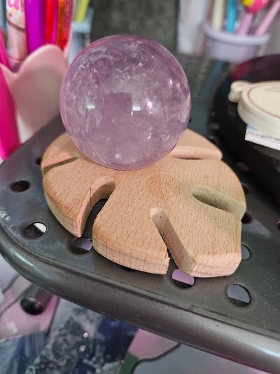 Store interior displaying crystals, minerals, and metaphysical supplies