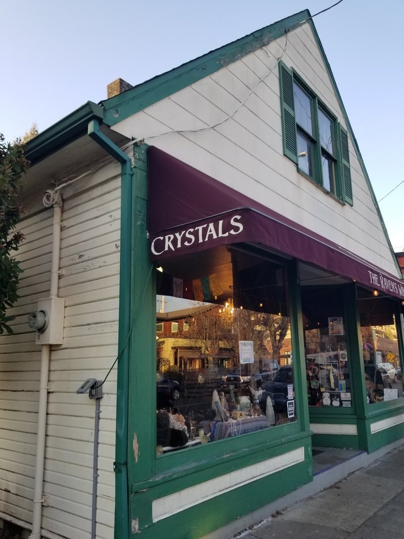 The Raven's Wing Magical Co. Metaphysical Store storefront in Portland Oregon