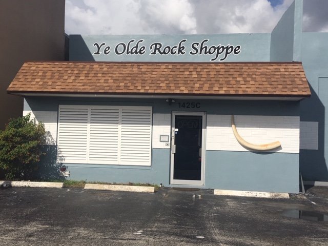 Ye Olde Rock Shoppe Rock Shop storefront in Hollywood Florida